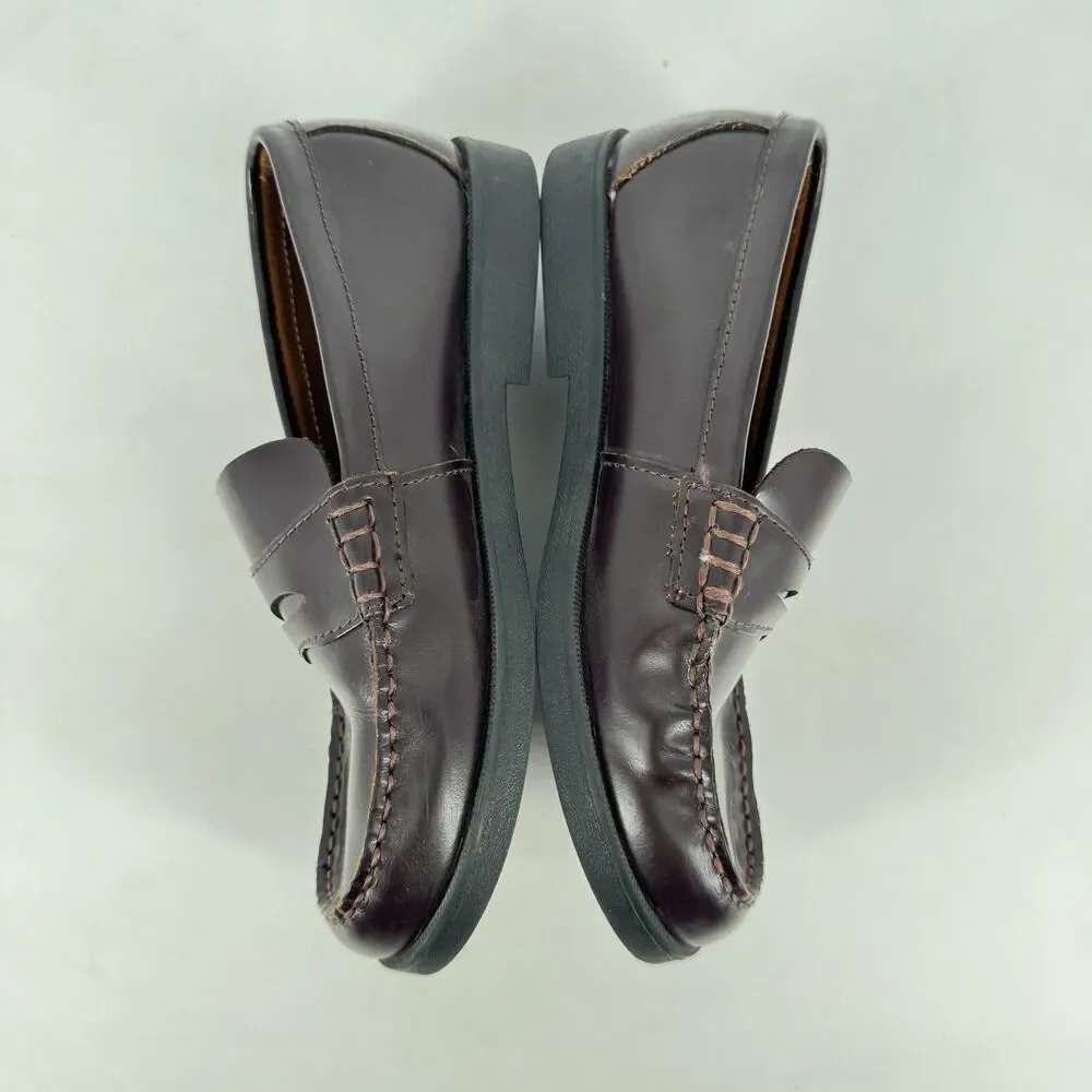 Sperry Top-Sider Colton Boys Penny Loafers Brown Leather US 4M